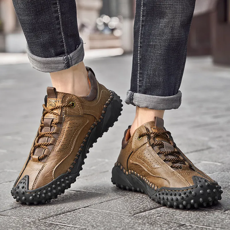 π₯ 60% Off β Classic Leather Hiking Boots | Genuine leather, arch support, wide toe box, waterproof and slip-resistant