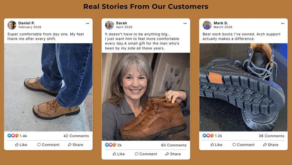 Men’s Comfort Leather Boots